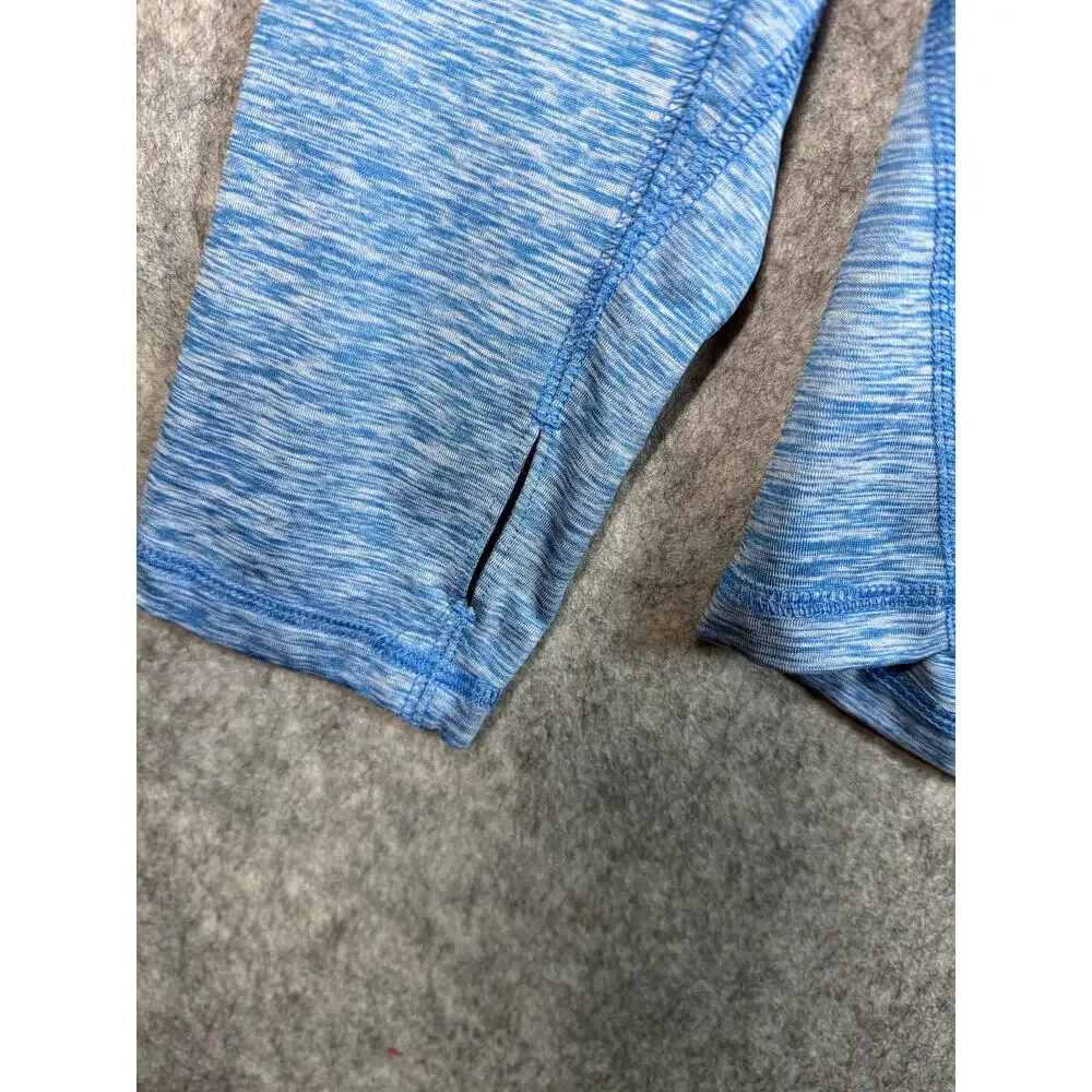 Vineyard Vines Performance Heathered Blue Lightweight Medium Pullover Hoodie